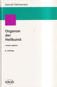 Hahnemann, Organon der Heilkunst. (Umschlag)