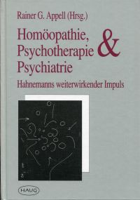 Appell, Homöopathie, Psychotherapie & Psychiatrie. (Umschlag)