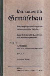 Siegrist, Der rationelle Gemüsebau. (Umschlag)