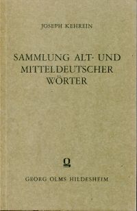 Kehrein, Sammlung alt- und mitteldeutscher Wörter (Einband)