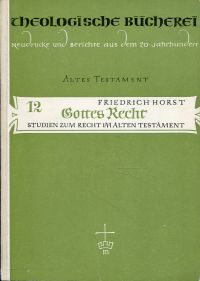 Horst, Gottes Recht. (Umschlag)