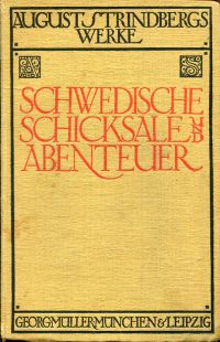 Strindberg, Schwedische Schicksale und Abenteuer (Umschlag)