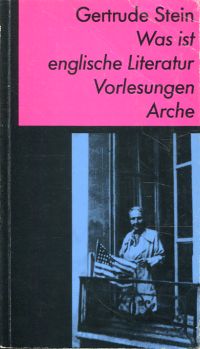 Stein, Was ist englische Literatur. (Umschlag)