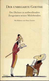 Traxler, Der unbegabte Goethe. (Umschlag)