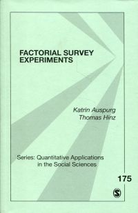 Auspurg, Factorial survey experiments. (Umschlag)