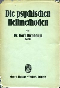 Birnbaum, Die psychischen Heilmethoden (Umschlag)