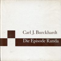 Burckhardt, Die Episode Randa. (Umschlag)
