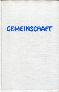 Gemeinschaft. (Umschlag)