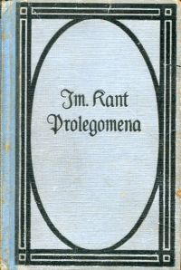 Kant, Prolegomena (Umschlag)