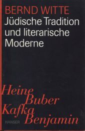 Witte, Jüdische Tradition und literarische Moderne. (Einband)