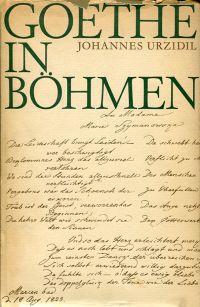 Urzidil, Goethe in Böhmen. (Umschlag)