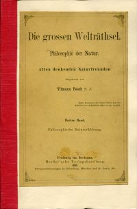 Pesch, Die grossen Welträthsel. (Umschlag)