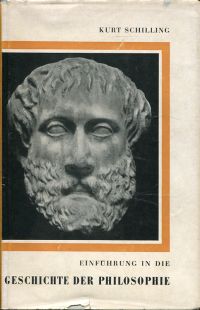 Schilling, Einführung in die Geschichte der Philosophie. (Umschlag)