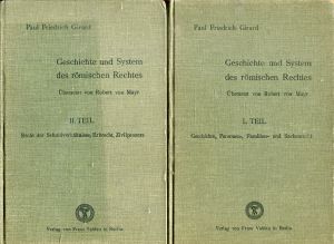Girard, Geschichte und System des römischen Rechtes (Umschlag)