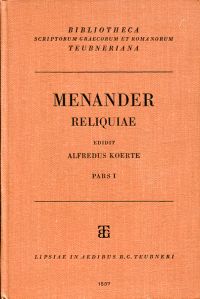 Menander: Quae Spupersunt. (Umschlag)