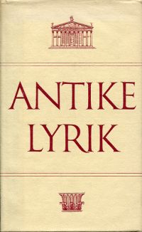 Antike Lyrik. (Umschlag)