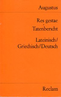 Augustus: Res gestae. Tatenbericht. (Umschlag)