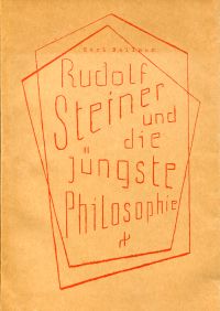 Ballmer, Rudolf Steiner und die jüngste Philosophie. (Umschlag)