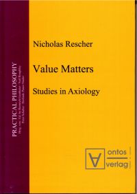 Rescher, Value matters. (Umschlag)