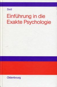 Sixtl, Einführung in die exakte Psychologie. (Umschlag)