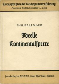 Lenard, Ideelle Kontinentalsperre. (Umschlag)