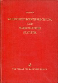 Hristow, Grundlagen der Wahrscheinlichkeitsrechnung, mathematischen Statistik un (Umschlag)
