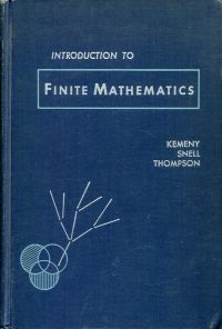 Kemeny, Introduction to Finite Mathematics. (Umschlag)