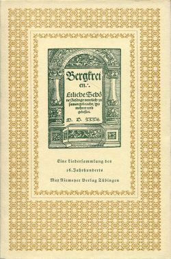 Heilfurth, Bergreihen. (Schutzumschlag)