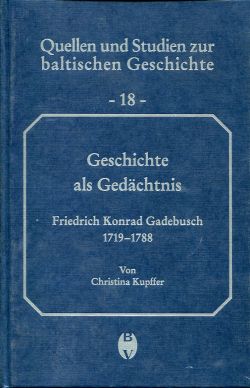 Kupffer, Geschichte als Gedächtnis. (Einband)