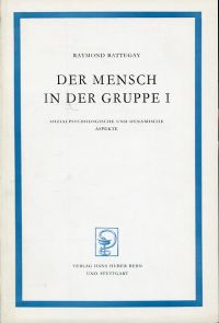 Battegay, Sozialpsychologische und dynamische Aspekte. (Umschlag)