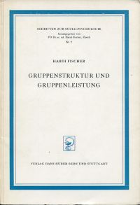Fischer, Gruppenstruktur und Gruppenleistung. (Umschlag)