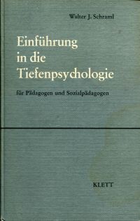 Schraml, Einführung in die Tiefenpsychologie. (Umschlag)