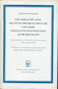 Weinschenk, Die erbliche Lese-Rechtschreibeschwäche und ihre sozial-psychiatris (Umschlag)