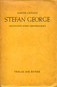 Lepsius, Stefan George. (Umschlag)