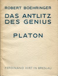 Boehringer, Das Antlitz des Genius Platon. (Umschlag)