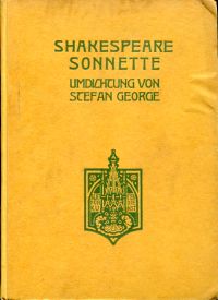 George, Shakespeare Sonnette. (Umschlag)