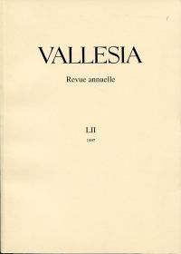 Vallesia, 52/1997. (Umschlag)