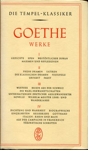 Goethe, Werke. (Einband)