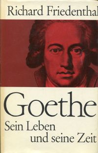 Friedenthal, Goethe. (Umschlag)