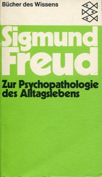 Freud, Zur Psychopathologie des Alltagslebens. (Umschlag)