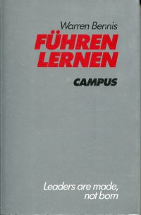 Bennis, Führen lernen. (Umschlag)