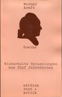 Kraft, Goethe. (Umschlag)