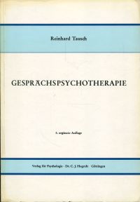 Tausch, Gesprächspsychotherapie. (Umschlag)