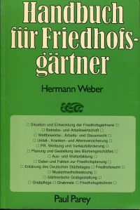 Weber, Handbuch für Friedhofsgärtner. (Einband)