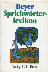Beyer, Sprichwörterlexikon. (Umschlag)