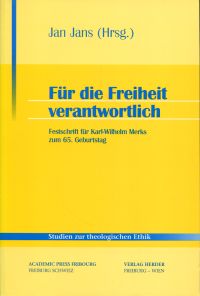 Jans, Für die Freiheit verantwortlich. (Umschlag)
