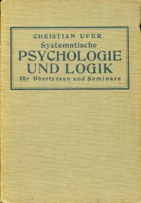 Ufer, Systematische Psychologie für Oberlyzeen und Seminare. (Umschlag)