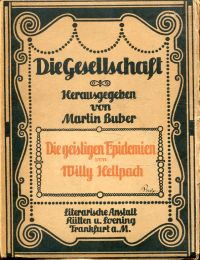 Hellpach, Die geistigen Epidemien. (Umschlag)
