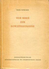 Fetscher, Von Marx zur Sowjetideologie. (Umschlag)