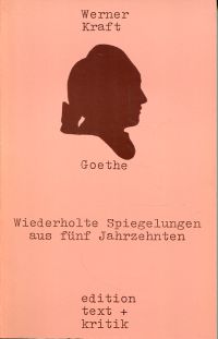 Kraft, Goethe. (Umschlag)